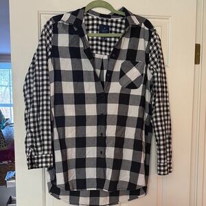 Black and White Checkered Shirt